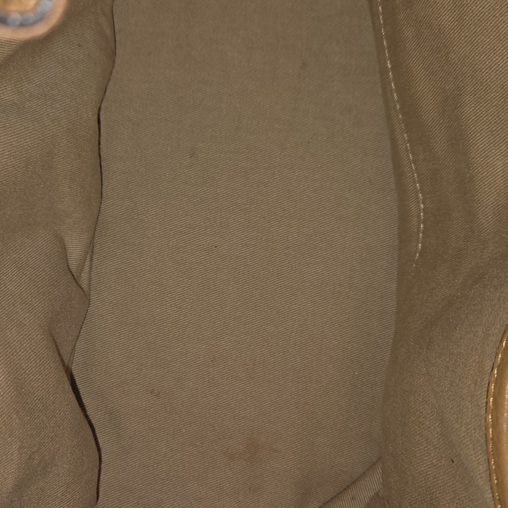 EUC MCM Tan Monogram Shoulder Bucket Bag - Picture 6 of 9